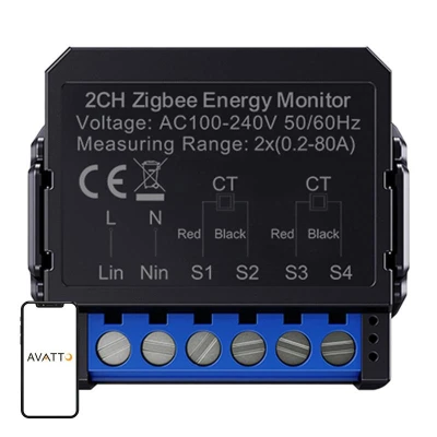 Avatto ZWPM16-2 ZigBee obousměrný elektroměr