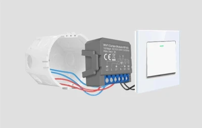 Avatto CMS16-RF-1 šedý WIFI+RF modul chytré záclony