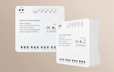 Avatto WSMD-4 250V bílý čtyřkanálový chytrý spínací modul pro kutily
