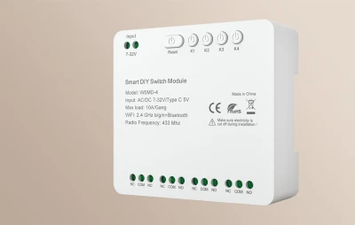 Avatto WSMD-4 32V bílý čtyřkanálový chytrý spínací modul