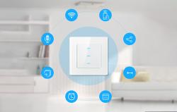 Avatto Chytrý vypínač světla WiFi N-TS10-B3 3 Way TUYA (černý)