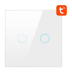 Avatto Smart Light Switch WiFi TS02-EU-W2 2 Way TUYA (white)