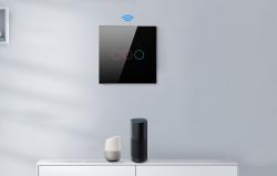 Avatto Chytrý vypínač světla ZigBee LZTS02-EU-W3 3 Way No Neutral TUYA (bílý)