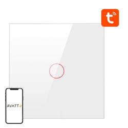 Avatto Smart Light Switch ZigBee ZTS02-EU-W1 1 Way TUYA (white)