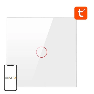 Avatto Smart Light Switch ZigBee ZTS02-EU-W1 1 Way TUYA (white) Avatto Smart Light Switch ZigBee ZTS02-EU-W1 1 Way TUYA (white)