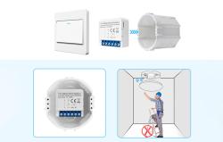 Avatto Chytrý spínací modul ZigBee LZWSM16-W1 Bez neutrálu TUYA