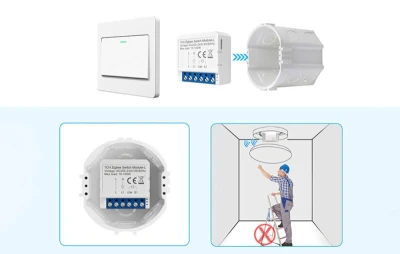 Avatto Chytrý spínací modul ZigBee LZWSM16-W1 Bez neutrálu TUYA