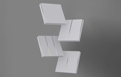 Avatto ZigBee TS60-EU-W2 dotykový spínač světla Dual TUYA (bílý).