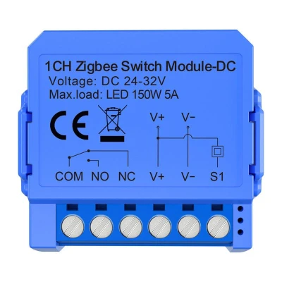 Avatto ZWSM16-DC32V-1 1kanálový spínací modul ZigBee s bezpotenciálovým kontaktem