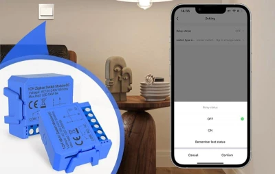 Avatto ZWSM16-DC32V-1 1kanálový spínací modul ZigBee s bezpotenciálovým kontaktem