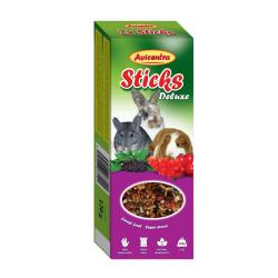 Avicentra Deluxe Tyčinka Králík, morče, činčila lesní ovoce (2 ks)