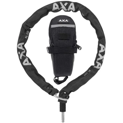 Axa Plugin Řetěz Rlc 100/5,5 Černá + Podsedlová Brašna Axa Plugin Řetěz Rlc 100/5,5 Černá + Podsedlová Brašna