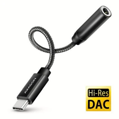 Axagon ADA-HC, USB-C na 3.5mm jack - Hi-Res DAC audio adaptér, 384kHz/32bit, stereo