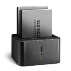 AXAGON ADSA-D25, USB 3.2 Gen 1 - 2x SATA 6G 2.5" SSD/HDD CLONE MINI dokovací stanice AXAGON ADSA-D25, USB 3.2 Gen 1 - 2x SATA 6G 2.5" SSD/HDD CLONE MINI dokovací stanice
