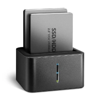 Axagon ADSA-D25, USB 3.2 Gen 1 - 2x SATA 6G 2.5" SSD/HDD CLONE MINI dokovací stanice Axagon ADSA-D25, USB 3.2 Gen 1 - 2x SATA 6G 2.5" SSD/HDD CLONE MINI dokovací stanice