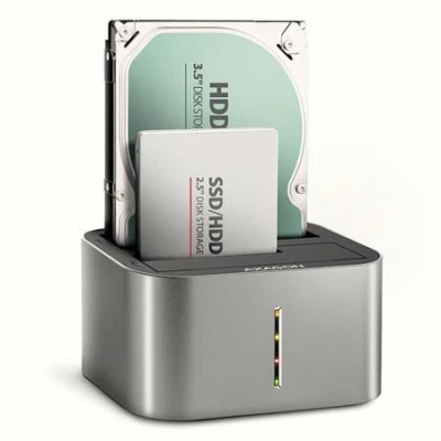 Axagon ADSA-DC, USB-C 5Gbps - 2x SATA 6G 2.5"/3.5" SSD/HDD CLONE DUAL dokovací stanice Axagon ADSA-DC, USB-C 5Gbps - 2x SATA 6G 2.5"/3.5" SSD/HDD CLONE DUAL dokovací stanice