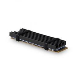 AXAGON CLR-M2L6, hliníkový pasivní chladič pro M.2 2280 SSD, výška 6 mm