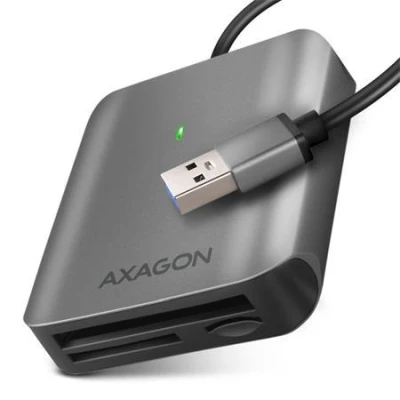 Axagon CRE-S3, hliníková vysokorychlostní USB-A 3.2 Gen 1 čtečka paměťových karet. 3 sloty, UHS-II Axagon CRE-S3, hliníková vysokorychlostní USB-A 3.2 Gen 1 čtečka paměťových karet. 3 sloty, UHS-II
