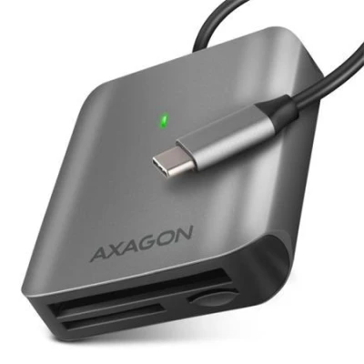 Axagon CRE-S3C, hliníková vysokorychlostní USB-C 3.2 Gen 1 čtečka paměťových karet. 3 sloty, UHS-II Axagon CRE-S3C, hliníková vysokorychlostní USB-C 3.2 Gen 1 čtečka paměťových karet. 3 sloty, UHS-II