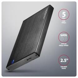 AXAGON EE25-XA6C, USB-C 5Gbps - SATA 6G, 2.5" kovový ALINE box AXAGON EE25-XA6C, USB-C 5Gbps - SATA 6G, 2.5" kovový ALINE box