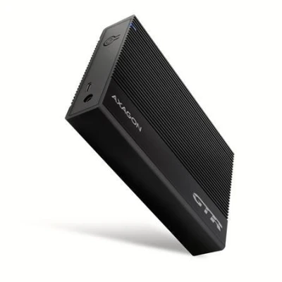 Axagon EE35-GTR, USB-C 5Gbps - SATA 6G 3.5" RIBBED box, černý