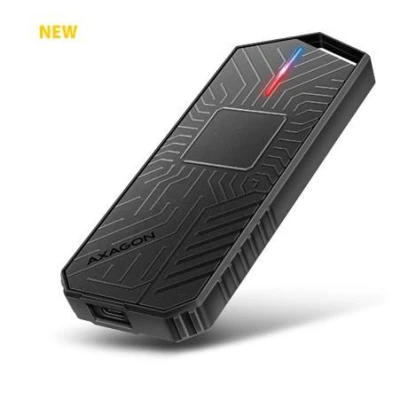 Axagon EEM2-GAM, USB-C 10Gbps - NVMe SATA SSD GAME M.2 box, bezšroubkový Axagon EEM2-GAM, USB-C 10Gbps - NVMe SATA SSD GAME M.2 box, bezšroubkový