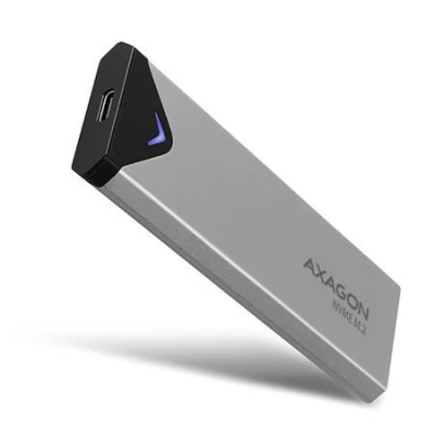 Axagon EEM2-UG2 USB-C 10Gbps - M.2 NVMe SSD ARROW box, stříbrný