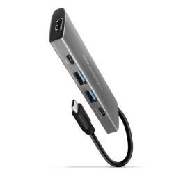 AXAGON HMC-5G21, USB 10Gb/s hub, porty 2x USB-A, 2x USB-C, HDMI 4k/30, PD 60W, kabel USB-C 13cm AXAGON HMC-5G21, USB 10Gb/s hub, porty 2x USB-A, 2x USB-C, HDMI 4k/30, PD 60W, kabel USB-C 13cm
