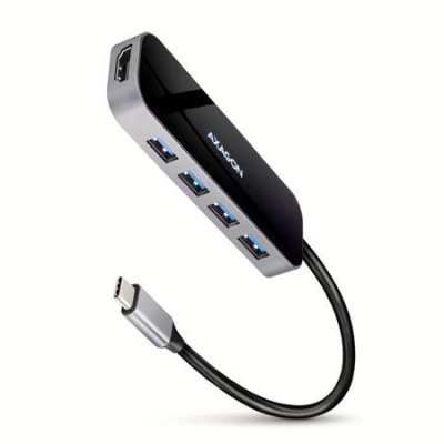 Axagon HMC-6H4A, USB 3.2 Gen 1 hub, porty 4x USB-A, HDMI 4k/30Hz, PD 100W, kabel USB-C 20cm Axagon HMC-6H4A, USB 3.2 Gen 1 hub, porty 4x USB-A, HDMI 4k/30Hz, PD 100W, kabel USB-C 20cm