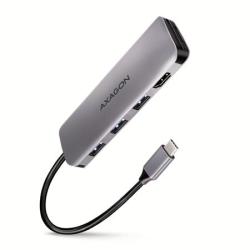 AXAGON HMC-HCR3A, USB 3.2 Gen 1 hub, porty 3x USB-A, HDMI 4k/30Hz, SD/microSD, kabel USB-C 20cm AXAGON HMC-HCR3A, USB 3.2 Gen 1 hub, porty 3x USB-A, HDMI 4k/30Hz, SD/microSD, kabel USB-C 20cm