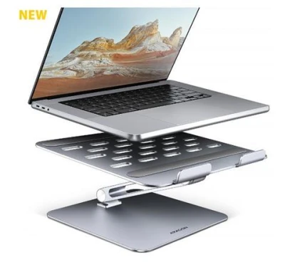 Axagon HMC-STND, stojan pro 10"-16" notebooky, USB 5Gbps hub, 3x USB-A, HDMI 4k/60Hz, RJ-45, PD 100W, kabel USB-C 60cm