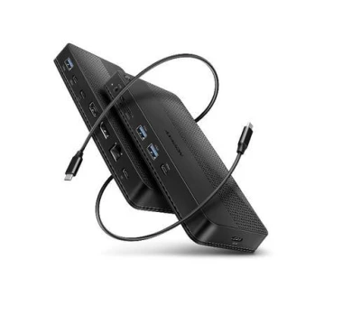 Axagon HMC-U4, USB4 40Gbps dock, 3x USB-A, 2x USB-C, HDMI DP 8K/30Hz, RJ-45, SD/mSD, audio, PD 100W, kabel USB-C 80cm