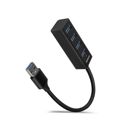 Axagon HUE-M1A, 4x USB 3.2 Gen 1 MINI hub, kovový, kabel USB-A 20cm Axagon HUE-M1A, 4x USB 3.2 Gen 1 MINI hub, kovový, kabel USB-A 20cm