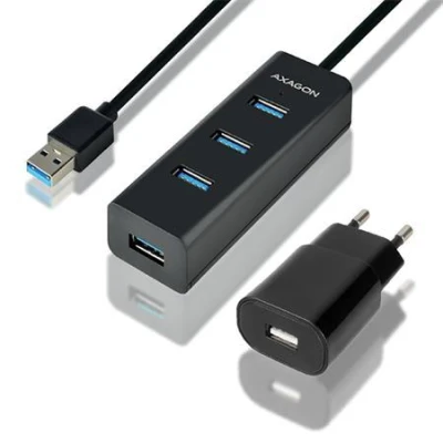 Axagon HUE-S2BP, 4x USB3.0 CHARGING hub 1.2m kabel, vč. AC adapteru Axagon HUE-S2BP, 4x USB3.0 CHARGING hub 1.2m kabel, vč. AC adapteru