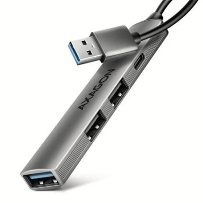 Axagon HUE-STA, 4x USB ALU STRIP hub, 1x USB-A 5Gbps, 2x USB-A 1x USB-C 480Mbps, kabel USB-A 12cm Axagon HUE-STA, 4x USB ALU STRIP hub, 1x USB-A 5Gbps, 2x USB-A 1x USB-C 480Mbps, kabel USB-A 12cm