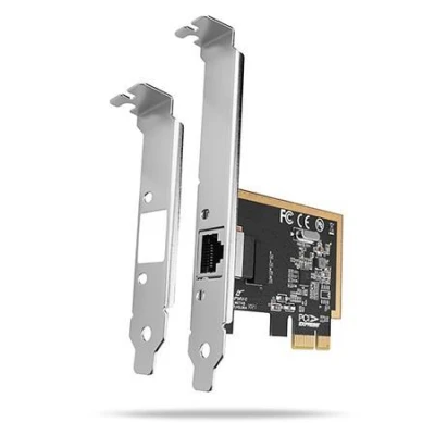 Axagon PCEE-GRF, PCIe síťová karta - 1x Gigabit Ethernet port (RJ-45), Realtek 8111F, vč. LP
