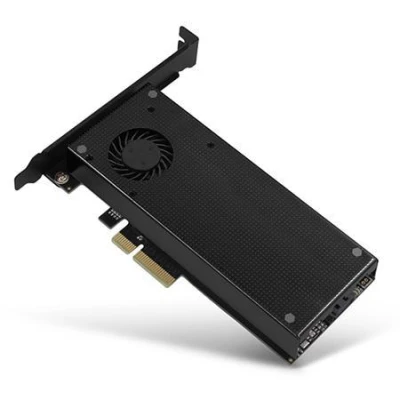 Axagon PCEM2-DC, PCIe x4 - M.2 NVMe M-key + SATA B-key slot adaptér, chladič, vč. LP