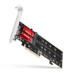 AXAGON PCEM2-ND, PCI-Express x8 řadič pro připojení až dvou NVMe M.2 SSD disků k počítači AXAGON PCEM2-ND, PCI-Express x8 řadič pro připojení až dvou NVMe M.2 SSD disků k počítači