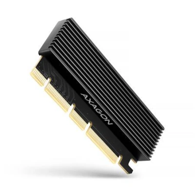Axagon PCEM2-XS, PCIe x16 - M.2 NVMe M-key slot adaptér, kryt s chladičem pro pasivní chlazení