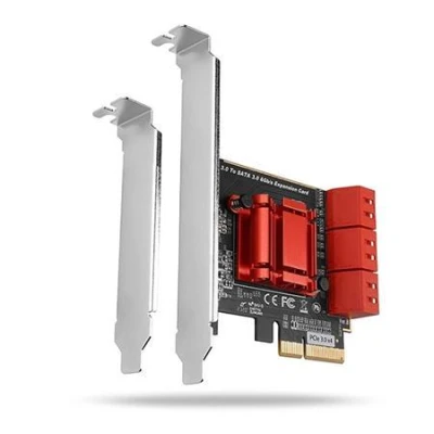Axagon PCES-SA6, PCIe řadič - 6x interní SATA 6G port, ASM1166, SP LP