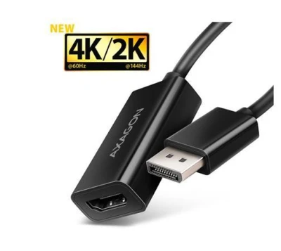 Axagon RVD-HI20N, DisplayPort - HDMI 2.0b redukce / adaptér, 4K/60Hz