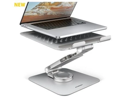 Axagon STND-LR, hliníkový stojan pro notebooky 10" - 17" s nastavitelnou výškou, úhlem a 360° rotací
