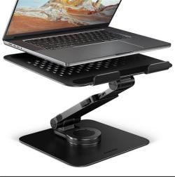 Axagon STND-LRB hliníkový stojan na notebook 10"-17.3" nastavitelná výška a úhel, otočný, černý