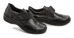 Axel AXCW032 čierne dámske poltopánky šírka H