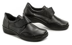 Axel AXCW032 čierne dámske poltopánky šírka H