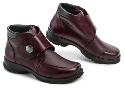 Axel AXCW165 vínové dámské boty šíře H