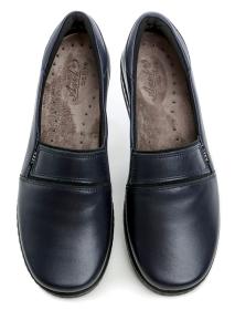 Axel AXW122a tmavomodré dámske poltopánky šírka H