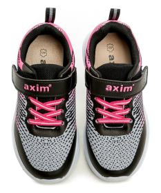 Axim 2A25085R šedo ružové detské tenisky