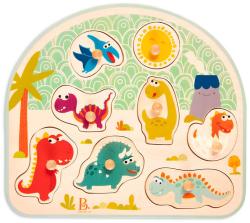 B-Toys DŘEVO Baby puzzle dinosauři vkládací na desce 8 dílků (dřevěná hračka) B-Toys DŘEVO Baby puzzle dinosauři vkládací na desce 8 dílků (dřevěná hračka)