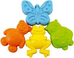Bábovky na písek baby formičky zvířátka set 4ks mix barev plast
